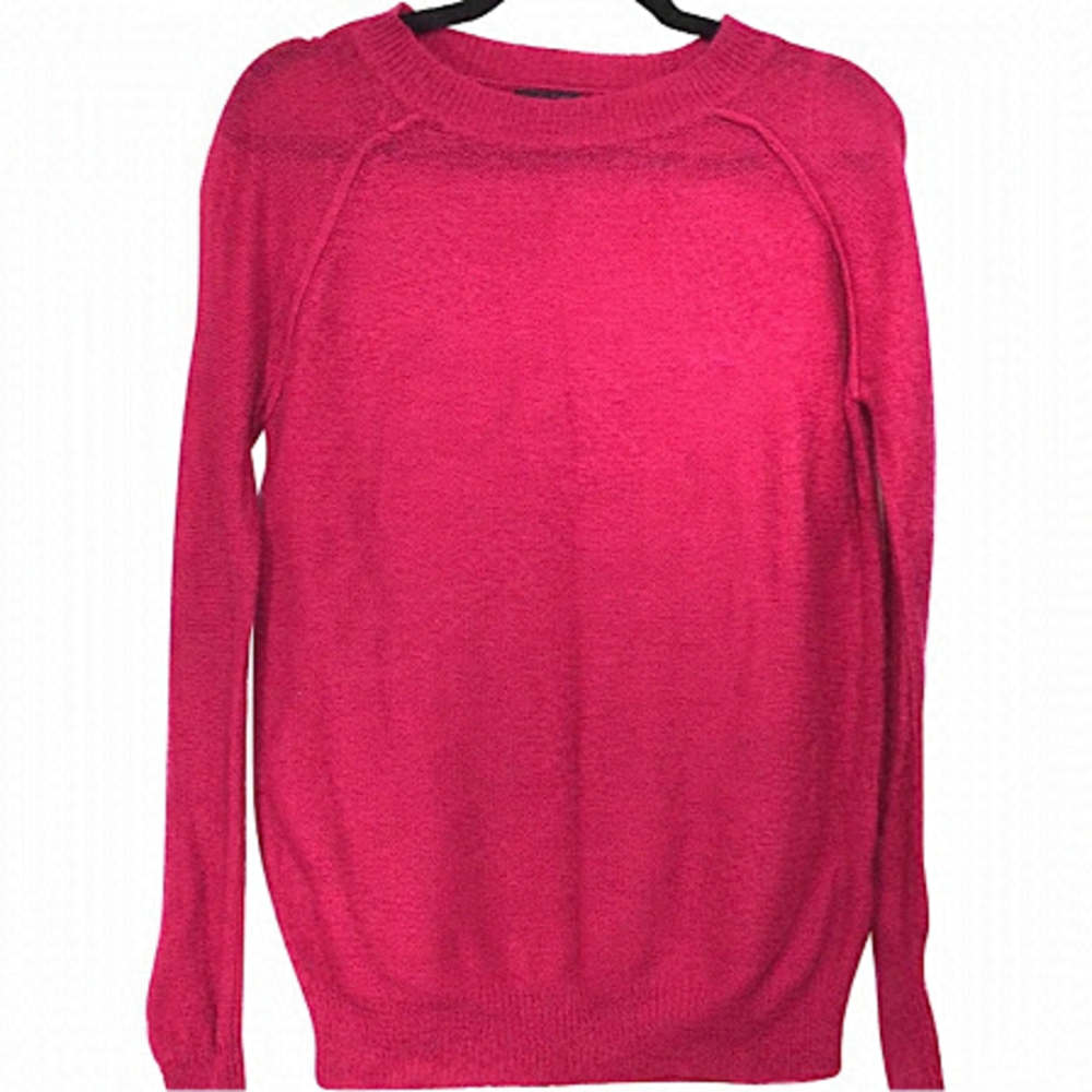 TOPSHOP Mohair Wool blend pink sweater, crew neck